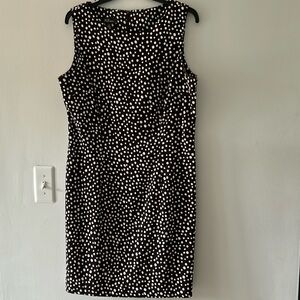 AGB size 14 zipper down back polka dot dress